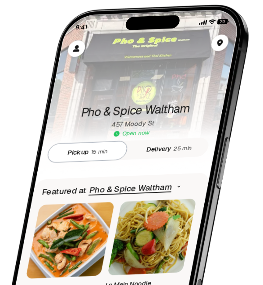 Pho & Spice Waltham app preview