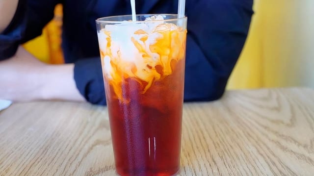 Thai Iced Tea (Contains: Milk).