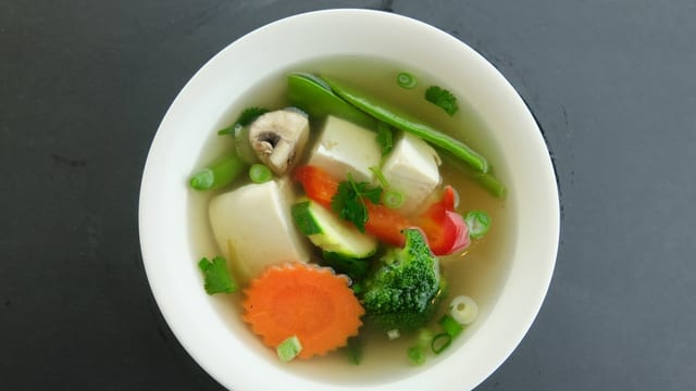 Tofu Mix Vegetable Soup.