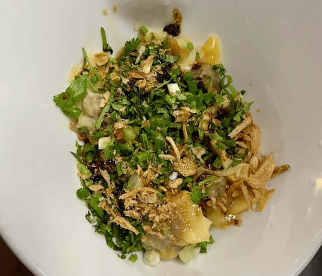 Chili Oil Wontons.
